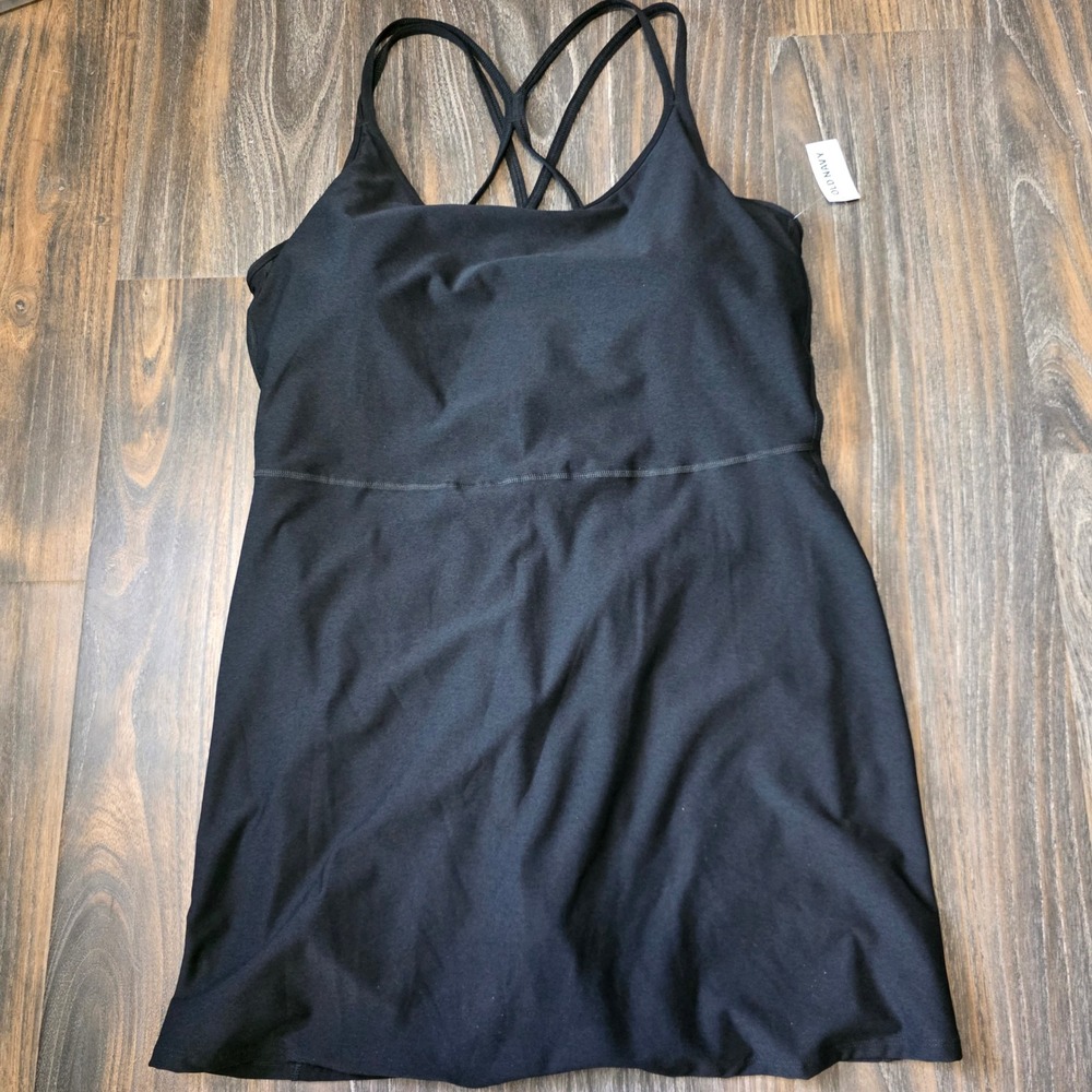 Old Navy Active Cloud+ Go-Dry Exercise Dress Black 3X 846411-00-1 NWT